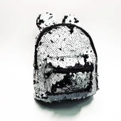 Küçük Boy Küçük Kulaklı Siyah Bayaz Renk Çocuk Sırt Çantası - 8