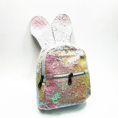 Tavşan Kulaklı Yanar Döner Renk Çocuk Sırt Çantası - 6