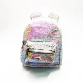 Küçük Boy Küçük Kulaklı Yanar Döner Renk Çocuk Sırt Çantası - 1