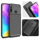 Huawei P40 Lite E Elde Kaymayan Kamera Korumalı Silikon Kılıf - 1