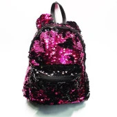 Orta Boy Küçük Kulaklı Pembe Siyah Renk Çocuk Sırt Çantası - 4