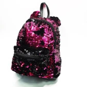 Orta Boy Küçük Kulaklı Pembe Siyah Renk Çocuk Sırt Çantası - 12