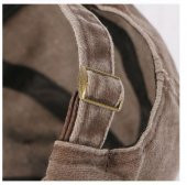 Beyzbol Şapkası 100 Pamuk Düz Eskitme - Yeni Sezon – Son Trend - Kahverengi - 3