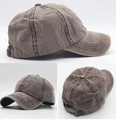 Beyzbol Şapkası 100 Pamuk Düz Eskitme - Yeni Sezon – Son Trend - Kahverengi - 5