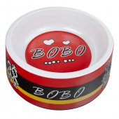 Bobo Melamin Mama Kabı Beyaz Desenli Lastikl 3064 - 1