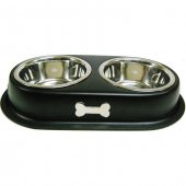 Oripet Ddbxp(M) 1Qt Kemik Desenli İkili Çelik Mama Kabı - 1