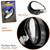 Carub Ayna Üstü Dış İlave Ayna Siyah 11,5x7,5 cm BR0221176 - 2