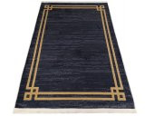 Halı Home Dekoratif Koleksiyonu AV219 Siyah Gold Saçaklı Halı - 6