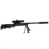M24 Dark Blue 25cm Metal Sök-Tak Model Silah - 3