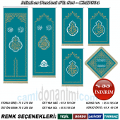 Storlu Minber Örtüsü 6lı Set - CMPS04 - 1