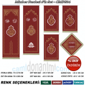 Storlu Minber Örtüsü 6lı Set - CMPS04 - 3