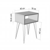 Kenzlife komodin zanebono byz metal ayaklı komidin - 3