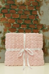 Merinos Petit Embos Bebek Battaniyesi Pembe 100x120 Cm - 1