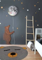 Nuh Home El Yapımı Çocuk Odası Halısı Ayıcık Desenli 3D Halı - 1