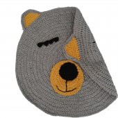 Nuh Home El Yapımı Çocuk Odası Halısı Ayıcık Desenli 3D Halı - 3