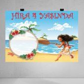 Moana Temalı Doğum Günü Afişi - 1