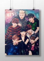 BTS Müzik Grubu Posteri - K Pop Afişleri - 1