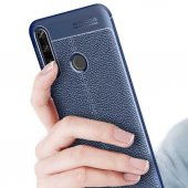 P40 Lite E Deri Desenli Kamera Korumalı Silikon Kılıf - 2