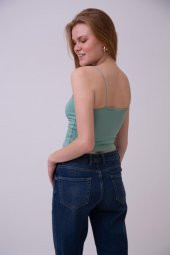 HerTon Omuzdan Lastik Askılı Crop Bluz 141-0002 - 5