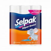 Selpak Süper Emici Rulo Kağıt Havlu 12'li - 1