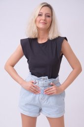 HerTon Bisiklet Yaka Yarasa Kol Tişört 138-0002 - 4