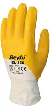 Beybı El-350 No: 9 Çift Nitril Kaplamalı Eldiven - 1