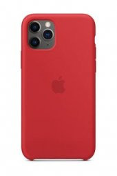 Mobitell İphone 11 Pro Kırmızı Silikon Arka Kapak Kılıf - 1