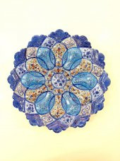 İran Mine İşlemesi Tabak (25 cm) - 1