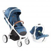 Kraft Solid Travel Bebek Arabası - Navy Blue - 1