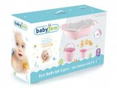 Babyjem Bebek Banyo Seti 5 Parça Pembe - 3