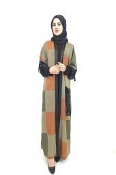 LAMARKINE EKOSE DESENLİ İÇLİ DIŞLI ABAYA TAKIM - 1
