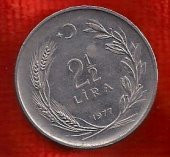 TC. 2,5 Lira 1977-Ters (mp0363) - 1