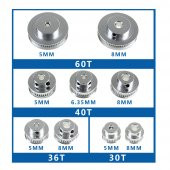 GT2 Zamanlama Kasnağı 30 Diş 10mm Kemer 10mm x 1 adet - 1