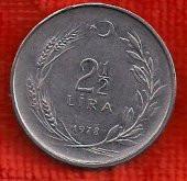 TC. 2,5 Lira 1978-Ters (mp0362) - 1