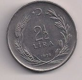 TC. 2,5 Lira 1975-Ters (mp0378) - 1
