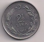 TC. 2,5 Lira 1978-Düz (mp0377) - 1