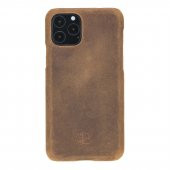 Burkley Ultimate Jacket Deri Telefon Kılıfı iPhone 11 Pro G2 Kahverengi - 1