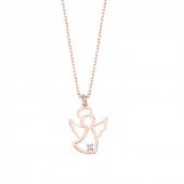 0.01ct Pırlanta Melek Kolye - 2