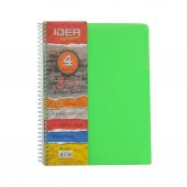 3 Kar.+ 1 Çiz. Ayraçlı Defter Spiralli(A4) - 1