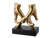 Çift El Obje Seramik Altın-42 - 1