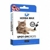 Herba Max Biocide Bitkisel Kedi Ense Damlası Dış Parazit 5x2ML. - 1