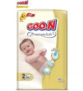 Goon Premium Soft 2 Numara Bebek Bezi 4-8 kg Jumbo Paket 58 Adet - 1