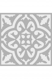 Karo Stencil Boyama şablonu 30x30 cm, Duvar Stencil, Fayans Stencil, Mobilya Stencil - 2