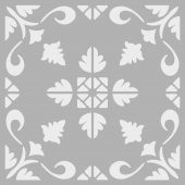 Dekor 1 Stencil Boyama şablonu 30x30 cm, Duvar Stencil, Fayans Stencil, Mobilya Stencil - 2