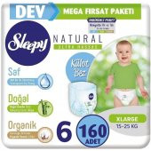 Sleepy Külot Bez 5 Beden Numara (96x2) 192 Adet Bebek Bezi - 6