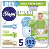 Sleepy Külot Bez 5 Beden Numara (96x2) 192 Adet Bebek Bezi - 1