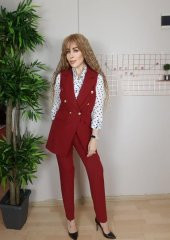 6 Düğmeli Zara Zarf Bayan Yelek - 7