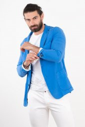 OWEN KETEN SLİMFİT TEK ÇEKET - 4