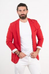 OWEN KETEN SLİMFİT TEK ÇEKET - 8