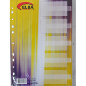 Bafix Seperatör 1-5 Rakamlı Plastik A4 - 1